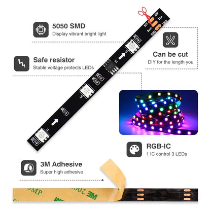 Bluetooth RGB Strip LED Lights