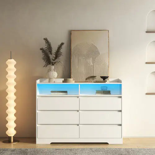 6-drawer Vanity With LED Lights